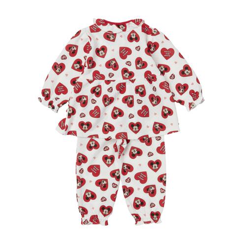 ディズニー 前開き長袖パジャマ フェミニン ミニー レッド&times;95cm ベビーザらス限定