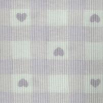 長袖シャツ肌着 2枚組 テレコ チェックハート ホワイト×95cm