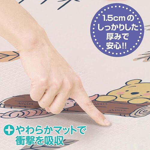 オリジナル 両面使えるマット プーさん【フロアマット リバーシブル仕様 やわらかマット（190&times;140&times;厚さ1.5cm）】ベビーザらス限定
