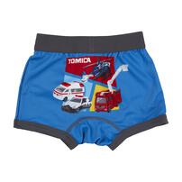 TOMICA トミカ 3枚組ボクサーパンツ ブルー×110cm ベビーザらス限定
