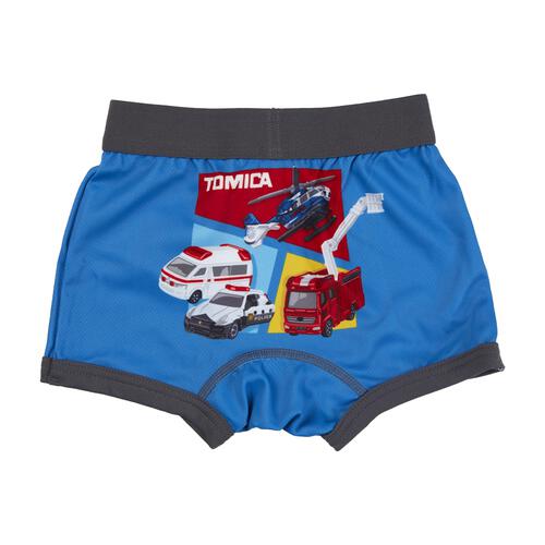 TOMICA トミカ 3枚組ボクサーパンツ ブルー×110cm ベビーザらス限定