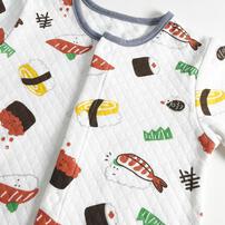 長袖ロンパス スタイツキ ニットキルト お寿司 ネイビー×70-80cm ベビーザらス限定