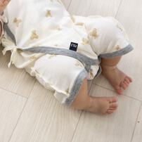 POLO BCS 2枚組 新生児肌着 コンビ ロゴクマ オフホワイト&times;50-60cm