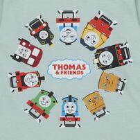 THOMAS トーマス 長袖Tシャツ 天竺 集合 ミント×100cm ベビーザらス限定
