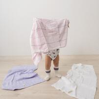 湯上りバスタオル 3枚組 ピンク&times;フリー ベビーザらス限定