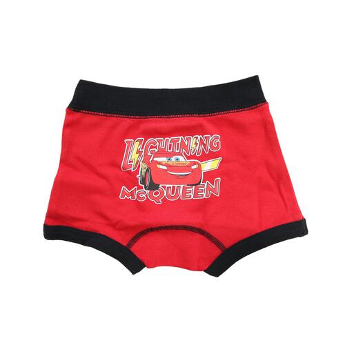 Disney ディズニー カーズ  3枚組ボクサーパンツ レッド&times;100cm