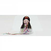 【雛人形】木目込みケース飾り 五人飾り「ひなまり」クリスタル (337206) ひな人形 おしゃれ ピンク トイザらス・ベビーザらス限定【メーカー直送】