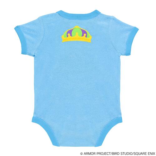 ドラクエベビー＆キッズ パイル半袖ボディスーツ キングスライム ブルー×80cm