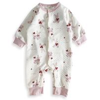 長袖カバーオール ニットキルト ウサギ柄 ピンク×80cm ベビーザらス限定