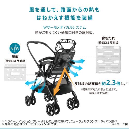 【2026年3月27日発売予定】Aprica ラクーナ クッション フリー AF セピアベージュ 1ヵ月頃～3歳頃