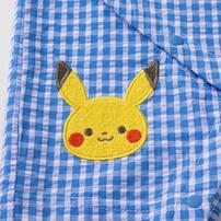 monpoke モンポケ 半袖ロンパース ギンガムチェック サロペット型 ブルー&times;80cm ベビーザらス限定 赤ちゃん 出産準備 出産祝い ベビー服 子供服