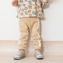 COJIKA 10分丈デイリーパンツラインイリ ストレッチベロア ベージュ&times;100cm ベビーザらス限定