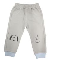 SNOOPY スヌーピー ロングパンツ ワッフル グレー×90cm