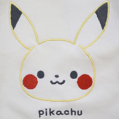 monpoke モンポケ トレーナー 袖切替 ピカチュウ(ナチュラル×90cm)