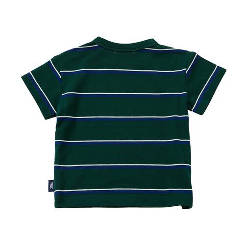 POLO BCS 鹿の子マルチボーダー半袖Ｔシャツ グリーン&times;90cm ベビーザらス限定