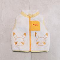 monpoke モンポケ ベスト ボア ピカチュウ ナチュラル×110cm