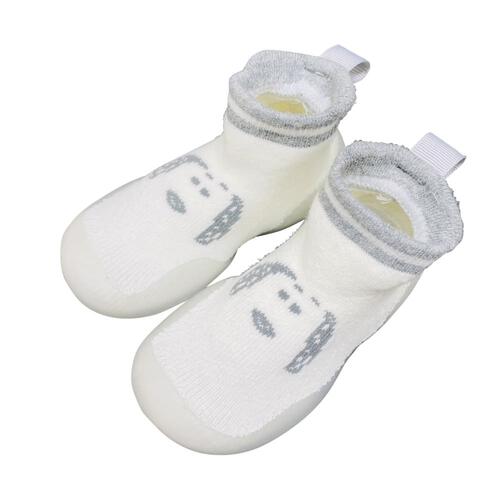 SNOOPY スヌーピー ソックスシューズ(ホワイト×12cm)