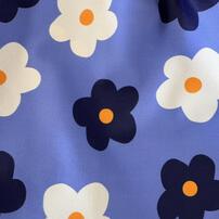 pular pular ワンピース水着 フラワー 90cm ブルー