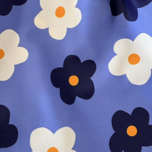 pular pular ワンピース水着 フラワー 90cm ブルー