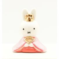 ミッフィー 磁器五人飾りひな人形（183122）雛人形 間口25cm お雛さま お雛様 ミニ  コンパクト キャラクター かわいい【メーカー直送】