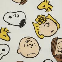 SNOOPY スヌーピー 長袖デイリートレーナー 起毛 総柄 ナチュラル×90cm ベビーザらス限定