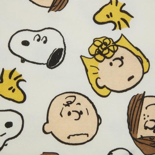 SNOOPY スヌーピー 長袖デイリートレーナー 起毛 総柄 ナチュラル×90cm ベビーザらス限定