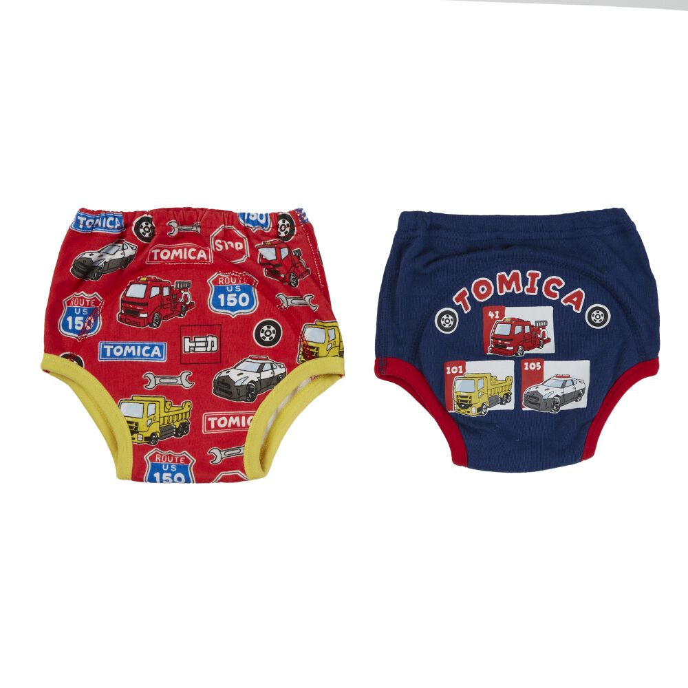 TOMICA トミカ 2枚組トレーニングパンツ 3層 レッド×90cm ベビーザらス