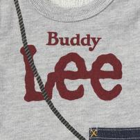 BUDDYLEE 長袖前開きプレオール サコッシュ クレイジー袖 グレー×70cm ベビーザらス限定