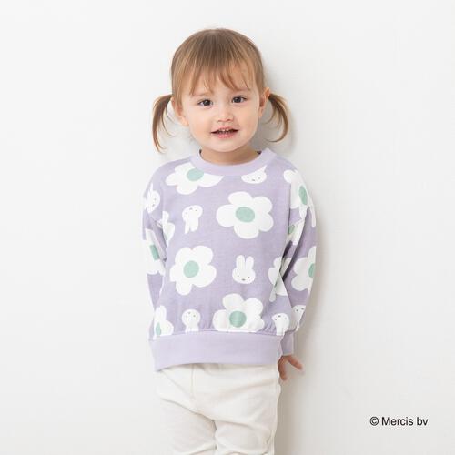 ミッフィーソウガラプリントトレーナー ラベンダー×95cm ベビーザらス限定