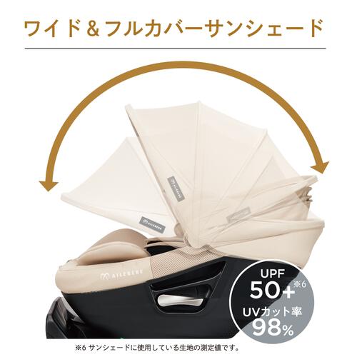 カーメイトエールベベ クルットスライド リシェ (リッチベージュ 限定カラー) チャイルドシート ISOFIX固定 R129適合 回転型 簡単乗せ降ろし 新生児～4歳頃まで  ベビーザらス限定