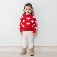 ベビーザらス限定　RAT-A-TATR ラッタッター デイリーパンツ レギンス ケーブルジャガード(ナチュラル×95cm)