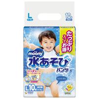 ムーニー 水あそびパンツ ブルー Lサイズ (9～14kg) 10枚 【ユニ・チャーム ピカチュウデザイン パンツタイプ】