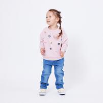 POLO BCS ハート刺繍トレーナー ピンク×80cm ベビーザらス限定