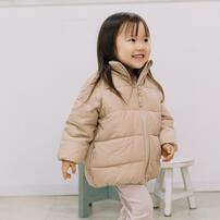 RAT-A-TATR ラッタッター 中綿 ジャケット ベージュ×80cm