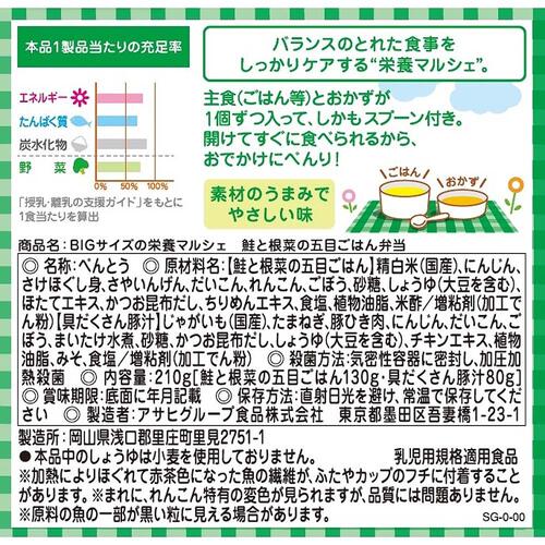 和光堂 BIG栄養マルシェ 鮭と根菜の五目ごはん弁当 【キッズフード ベビーフード】 【16ヶ月～】(お一人様10点限り)