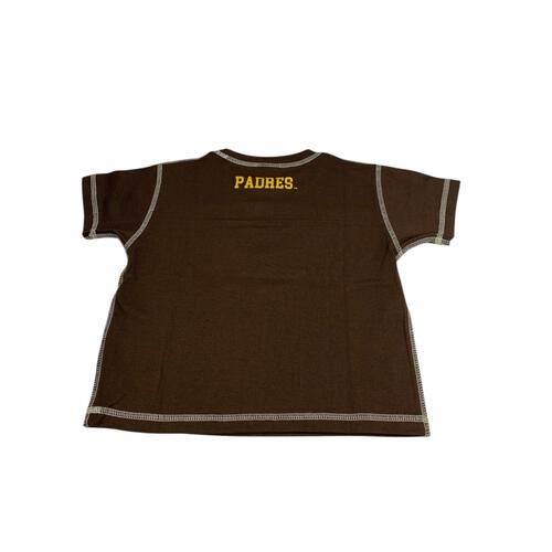 MLB クマ柄プリントＴシャツ　パドレス ブラウン&times;95cm