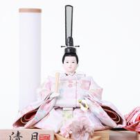 【雛人形】ケース親王飾り 花尽しアクリルケース