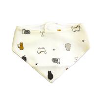 【ベビー&times;ペットコレクション】スタイ 3枚組 ネコ バンダナ型