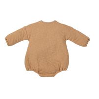 monpoke モンポケ 長袖ロンパース レギンス付き ミディアムベージュ×80cm