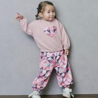 sophitica キルトパチワ柄セットアップ ピンク×80cm