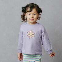 ベビーザらス限定　sophitica サガラ刺繍 デイリートップス ハナ(パープル&times;95cm)