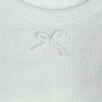 2枚組 半袖シャツ肌着 メッシュニット リボン 100c,