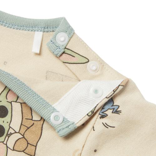 Disney ディズニー スターウォーズ 半袖ボディスーツ 総柄 グローグー ベージュ&times;70cm ベビーザらス限定 赤ちゃん 出産準備 出産祝い ベビー服 子供服