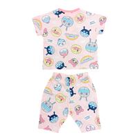 アンパンマン フェイス総柄半袖パジャマ メッシュ ピンク&times;95cm