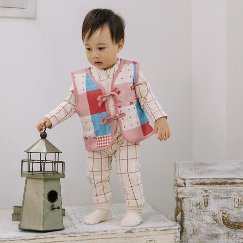 【FirstCloset×mioさん】 リバーシブルベスト スムス×シープボア ベビーザらス限定