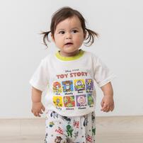 ディズニー 長袖前開きパジャマ＋半袖Ｔシャツセット トイストーリー ホワイト&times;100cm ベビーザらス限定