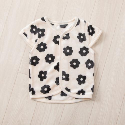 パジャマベスト フリース デイジー柄 ブラック×80-95cm ベビーザらス限定