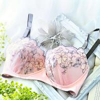 エンブ刺繍ブラ＆ショーツ（ピンク×L） ベビーザらス限定
