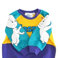 【Welcome to the Universe Baby × chimajiro0730さん】キャスパー 長袖ダルマボディスーツ イエロー×70cm