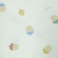 長袖シャツ肌着2枚組 スムス ドングリ×チェック グレー×90cm ベビーザらス限定